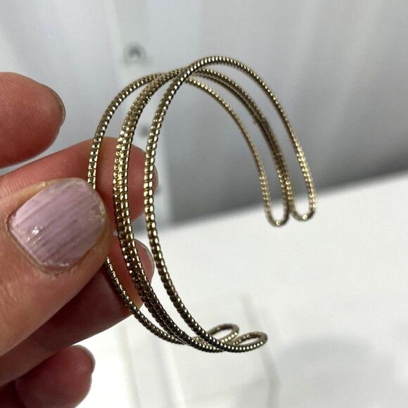 Gorgeous Gold Cuff Bracelet- Petite - Picture 4 of 10